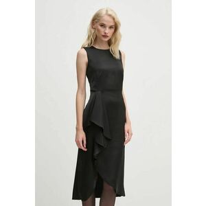 Dkny rochie culoarea negru, midi, mulata, DD4GTB81 imagine