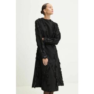 Stine Goya rochie culoarea negru, midi, evazati, D010-2253 imagine