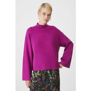 Medicine pulover femei, culoarea violet, light, cu turtleneck imagine