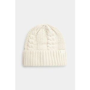 The North Face căciulă Oh Mega Beanie culoarea bej, din tricot gros, NF0A7WJJQLI1 imagine