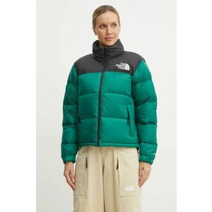 The North Face geacă de puf 1996 Retro Nuptse femei, culoarea verde, de iarna, NF0A3XEONL11 imagine