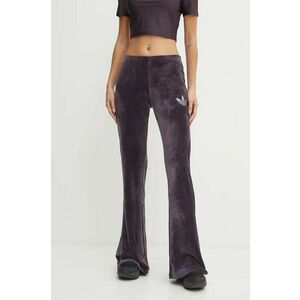 adidas Originals pantaloni de trening Bling Flares culoarea violet, cu imprimeu, IW5682 imagine