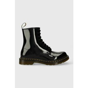 Dr. Martens bocanci de piele 1460 femei, culoarea negru, cu toc plat 11821011-black imagine