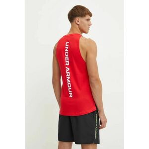 Under Armour tricou Baseline barbati, culoarea rosu, 1361901 imagine