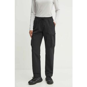 Columbia pantaloni de exterior Boundless Trek Cargo culoarea negru, drept, high waist, 2073011 imagine