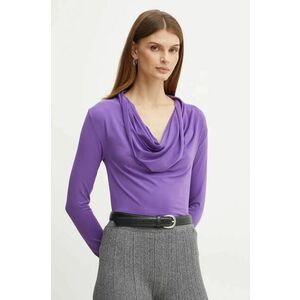 Silvian Heach bluza ROSIZ femei, culoarea violet, neted, GPA24130BL imagine