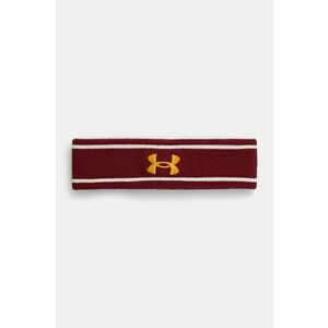 Under Armour bentita pentru cap culoarea bordo, 1373118 imagine