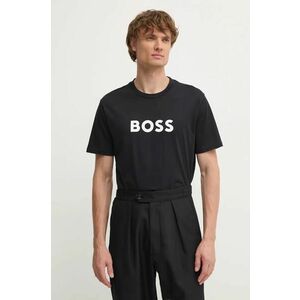 BOSS tricou barbati, culoarea negru, cu imprimeu, 50505674 imagine