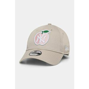 New Era șapcă NEW YORK YANKEES culoarea bej, cu imprimeu, 60565272 imagine