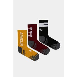 Under Armour sosete Performance Tech 3-pack culoarea bordo, 1379515 imagine