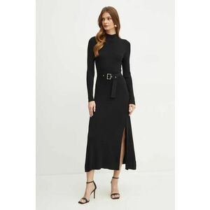 Karl Lagerfeld rochie culoarea negru, maxi, evazati, 246W1321 imagine