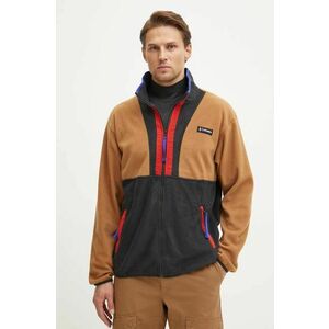 Columbia hanorac fleece Backbowl II Full Zip Fleece culoarea maro, modelator, 2090851 imagine