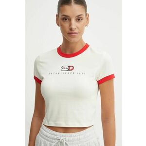 Fila tricou Luverne femei, culoarea bej, FAW0913 imagine