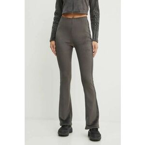 adidas Originals pantaloni de trening Femme Galore Rib Flared Legging culoarea gri, neted, JN3024 imagine