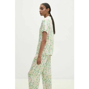 Answear Lab pijama femei, culoarea verde imagine