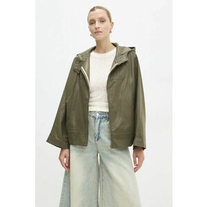 Answear Lab geaca femei, culoarea verde, de tranzitie, oversize imagine