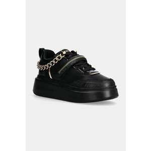 Karl Lagerfeld sneakers din piele ANAKAPRI culoarea negru, KL63543 imagine