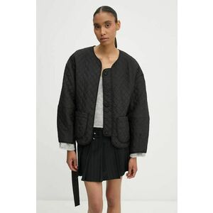 MUNTHE geaca MENEDIG femei, culoarea negru, de tranzitie, oversize, 1526.24102 imagine