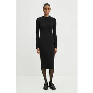 Marc O'Polo rochie din bumbac culoarea negru, midi, drept, 409504567097 imagine