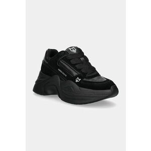 Naked Wolfe sneakers Temple culoarea negru, Temple Black Leather Suede imagine