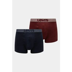 Levi's boxeri 2-pack barbati, culoarea bordo, 37149-1002 imagine