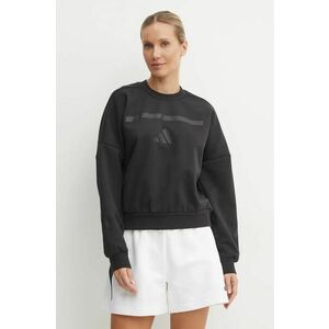 adidas bluza ZNE femei, culoarea negru, cu imprimeu, JE7855 imagine