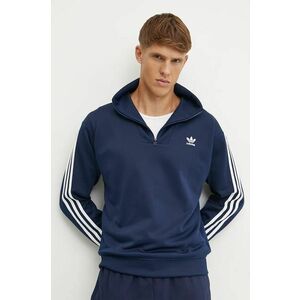 adidas Originals bluza Adicolor barbati, culoarea albastru marin, modelator, IZ4805 imagine