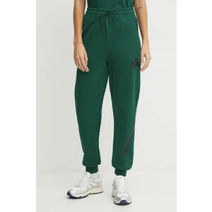 adidas pantaloni de trening ZNE culoarea verde, cu imprimeu, JF8885 imagine