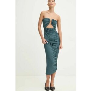 Aniye By rochie culoarea turcoaz, midi, mulata, 181201 imagine