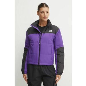 The North Face geaca Gosei Puffer femei, culoarea violet, de tranzitie, NF0A879XNL41 imagine