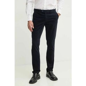 Hackett London pantaloni de catifea cord culoarea albastru marin, mulata, HM212656R imagine