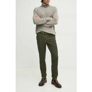 Hackett London pantaloni de catifea cord culoarea verde, mulata, HM212656R imagine