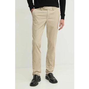 Hackett London pantaloni de catifea cord culoarea bej, mulata, HM212656R imagine