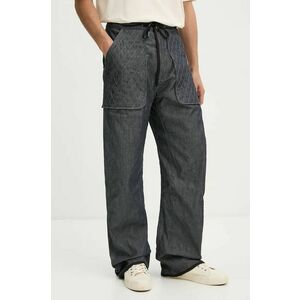 G-Star Raw pantaloni de bumbac culoarea albastru marin, drept, D25352-D539 imagine