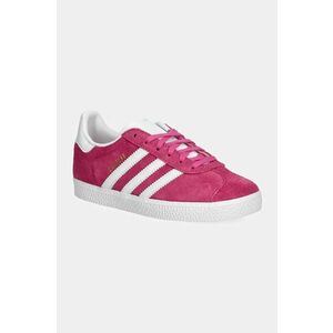 adidas Originals sneakers de piele întoarsă pentru copii GAZELLE C culoarea roz, IF9806 imagine