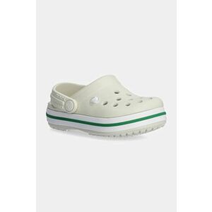 Crocs slapi copii CROCBAND CLOG culoarea bej, 207005 imagine