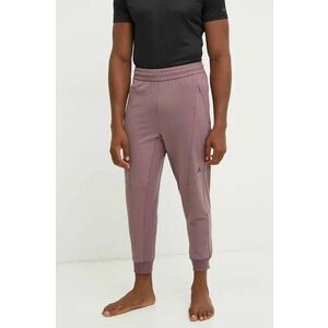 adidas Performance pantaloni de antrenament Designed for Training culoarea roz, neted, JE8032 imagine