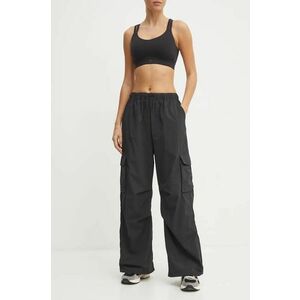 New Balance pantaloni femei, culoarea negru, lat, high waist, WP43534BK imagine