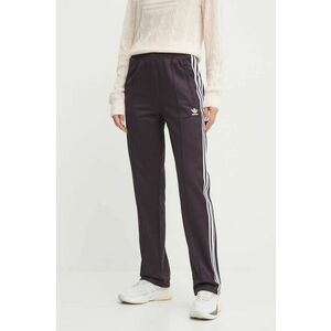 adidas Originals pantaloni de trening Beckenbauer Track Pant culoarea violet, cu imprimeu, IY2224 imagine