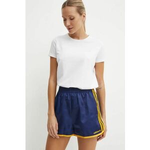 adidas Originals pantaloni scurti femei, culoarea albastru marin, modelator, high waist, IX3545 imagine