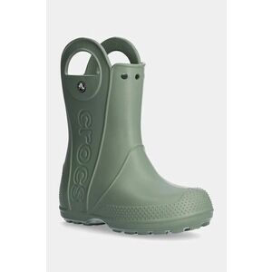 Crocs cizme copii HANDLE RAIN BOOT culoarea verde, 12803 imagine