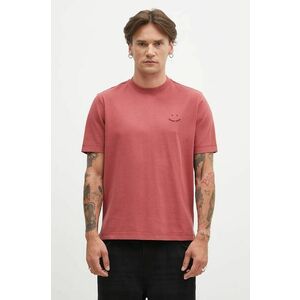 PS Paul Smith tricou din bumbac barbati, culoarea roz, cu imprimeu, M2R.965XE.N22116 imagine