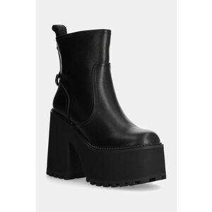 Buffalo botine Killah Zip Boot Mid femei, culoarea negru, cu toc drept, 1622374-BLK imagine