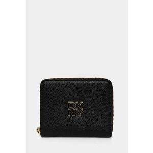 Dkny portofel de piele femei, culoarea negru, R43ZKF83 imagine