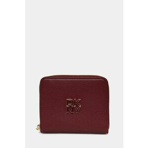 Dkny portofel de piele femei, culoarea bordo, R43ZKF83 imagine