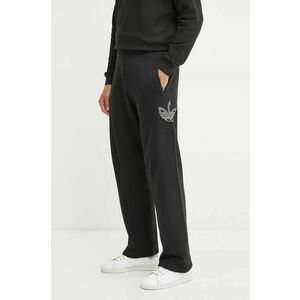 adidas Originals pantaloni de trening din bumbac culoarea negru, neted, JJ1510 imagine