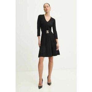 Blugirl Blumarine rochie culoarea negru, mini, evazati, RF4005.MS99E imagine