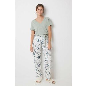 women'secret pantaloni de pijama MIX AND MATCH CEREMONY culoarea verde, bumbac, 3708448 imagine