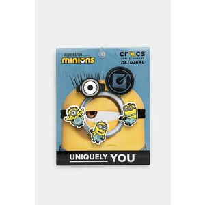 Crocs butoane incaltaminte pentru copii Minions 5-pack culoarea galben, 10012725 imagine