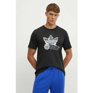 adidas Originals tricou barbati, culoarea negru, cu imprimeu, IZ2588 imagine